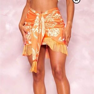 Pretty little thing orange skirt